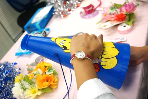 体育祭も可愛く!オリジナルメガホンで思い切りはじけちゃおう!