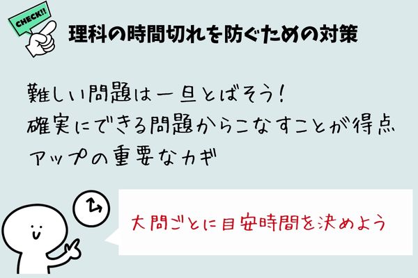 共通テストの理科の時間切れを防ぐための対策