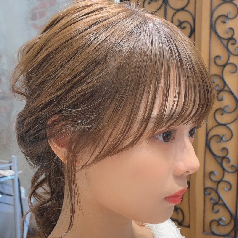 シースルーサイドバング