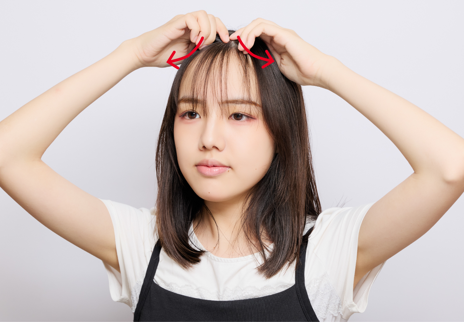 特にスタイリングが重要な、JKに人気の前髪の作り方