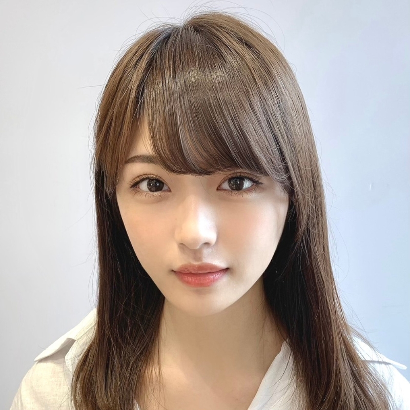 厚め流しバング